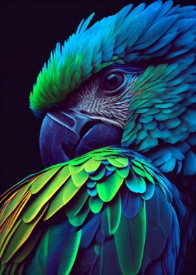 Striking Lears Macaw