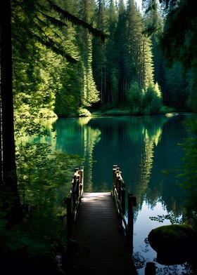 Lake Bridge Landscape