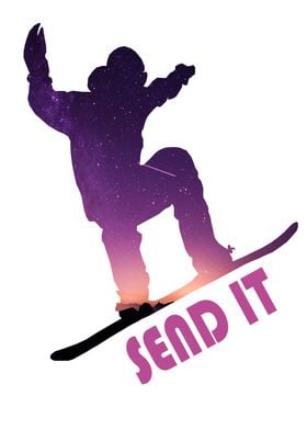 Send It Snowboarder Space
