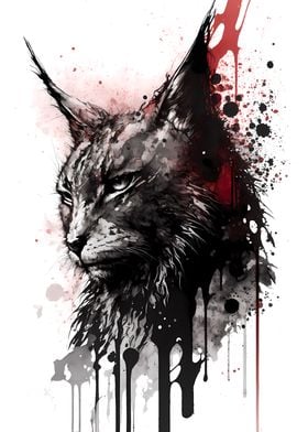 Ink Lynx Portrait