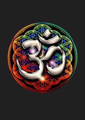 Psychedelic Om Spiritual