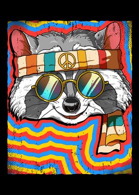 Raccoon Psychedelic