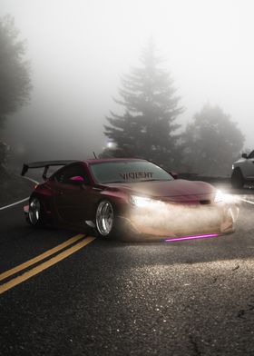 Ferrari in the Mist