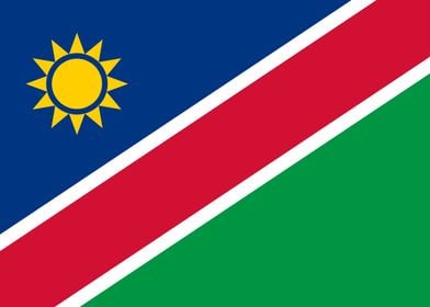 Namibian Flag of Namibia