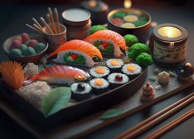 Asia sushi cuisine