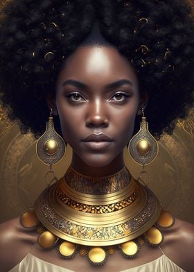 Black History gold women 