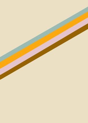 Minimal 70s Retro Stripes 