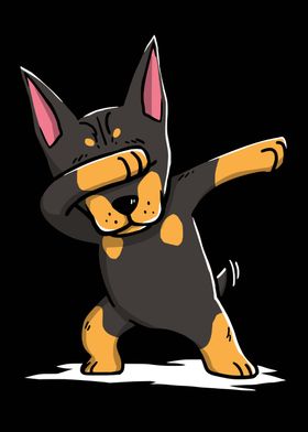 Doberman Dabbing 