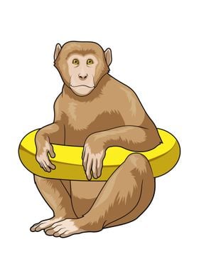 Monkey Swimming Lifebuoy