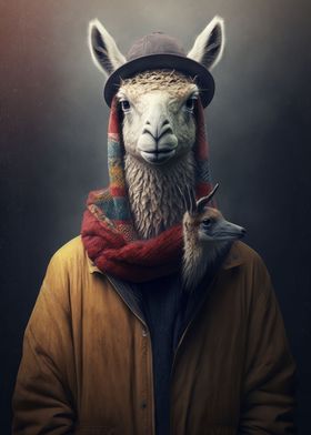 Llama in a Hat