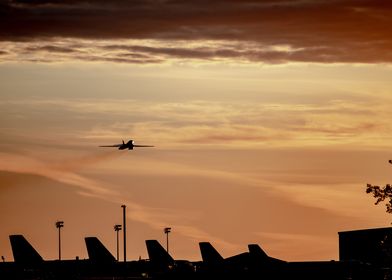 Dusk takeoff