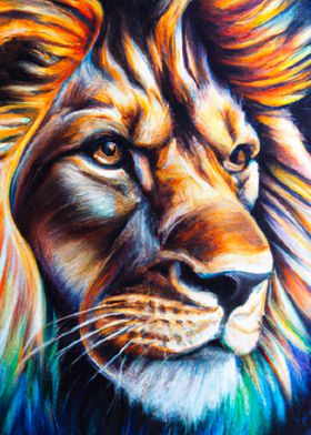 Lion Portrait Acrylic 