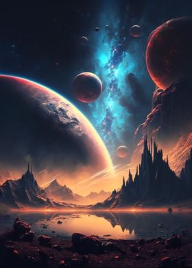 Dawn Of Cosmos Landscape