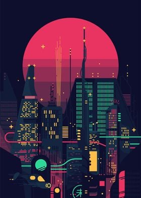 Cityscape Synthwave