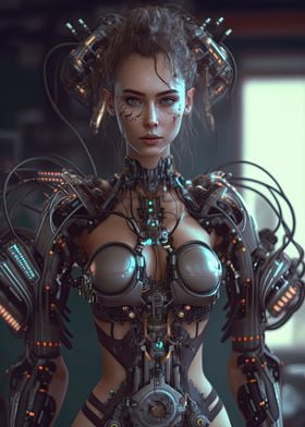 Cyberpunk Female Warrior
