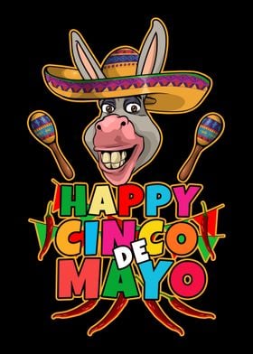 Happy Cinco De Mayo Donkey