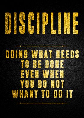 discipline motivational