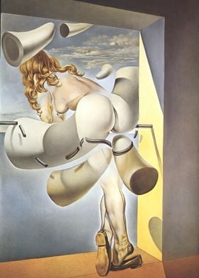 S DALI SURREALIST PAINTING