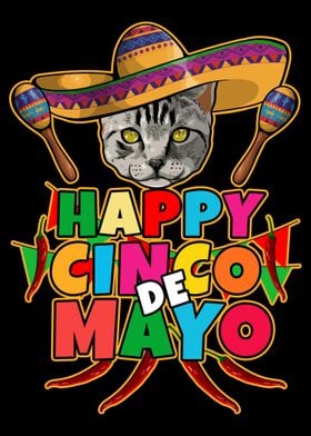 Happy Cinco De Mayo Cat