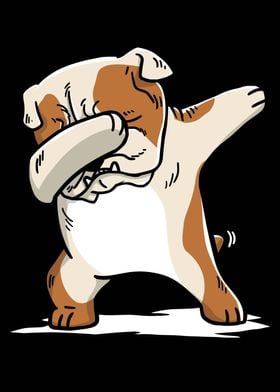 English Bulldog Dabbing 