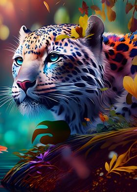 Rainbow leopard wildlife