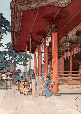 Ukiyo e Yasaka Shrine