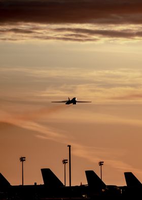 Dusk takeoff