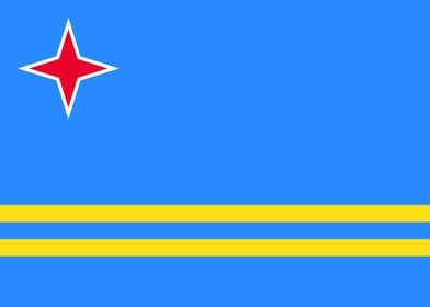 Aruban Flag of Aruba