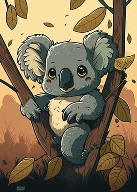 Comic Koala Bear