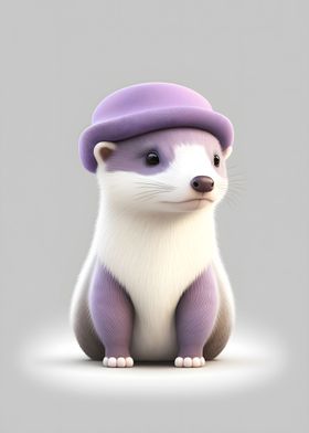 Animal Ferret 3D Stylish