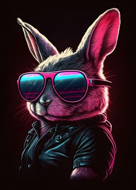 Bunny with sunglasses