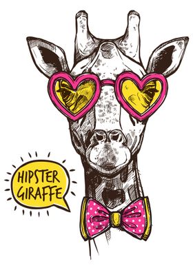 Hipster animal