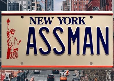 Assman License Plate