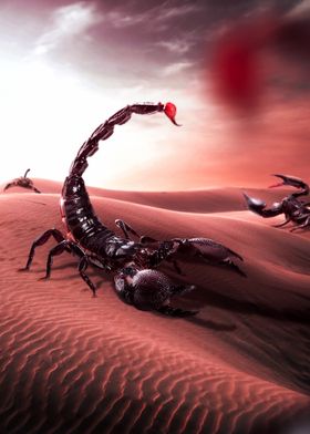 Desert of Giant scorpions