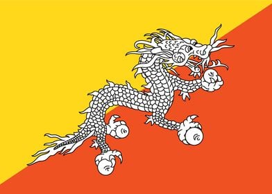 Bhutan Flag