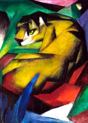 The Tiger by Franz Marc