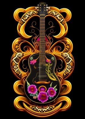 guitar design texture