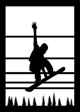 Snowboarder Jump