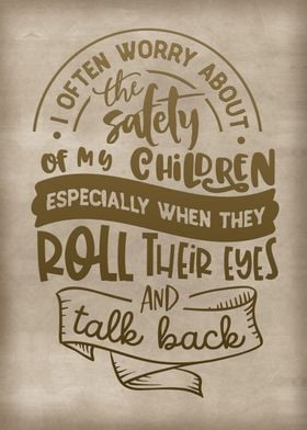 Children roll their eyes