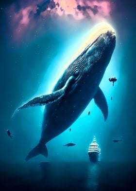 Whale' Poster by Anie Nesta | Displate