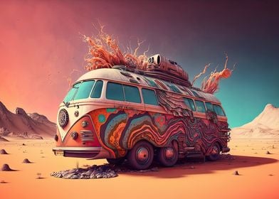 Van in the Desert