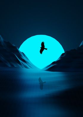 the bird and the blue moon