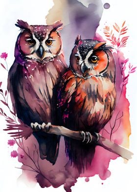 A Owl Couples Romance