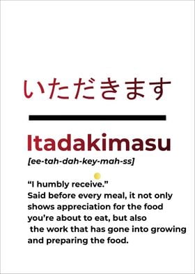 Itadakimasu Word