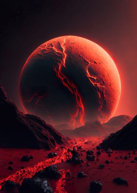 Red Mars Planet