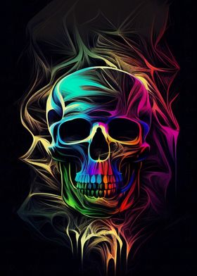 'Energy Skull' Poster by DB P | Displate