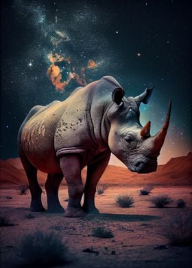 Metal | Displate Prints, Pictures, Online - Shop Posters Unique Rhino Paintings