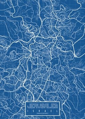 Jerusalem Map Blueprint