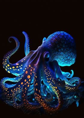 Neon Octopus