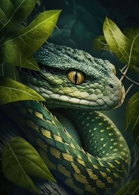 Snake portrait